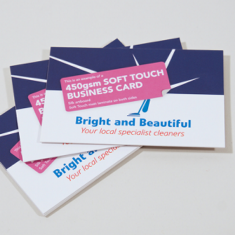 Business Card 450gsm with Soft Touch Laminate